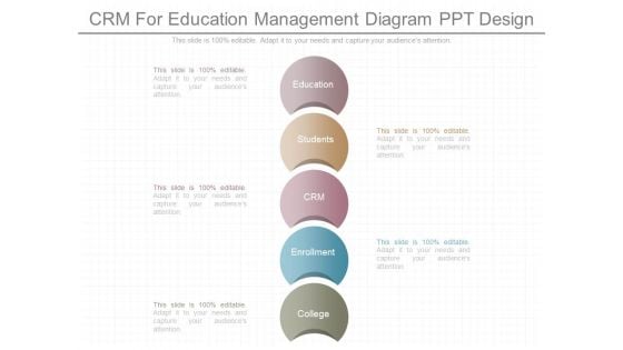 Crm For Education Management Diagram Ppt Design