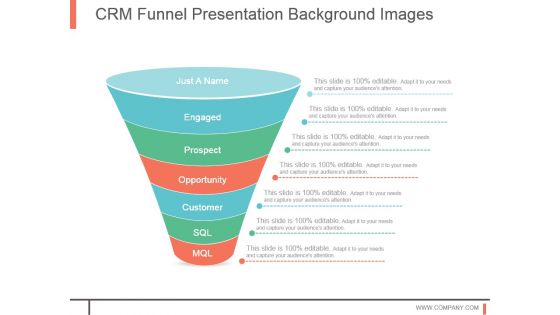 Crm Funnel Presentation Background Images