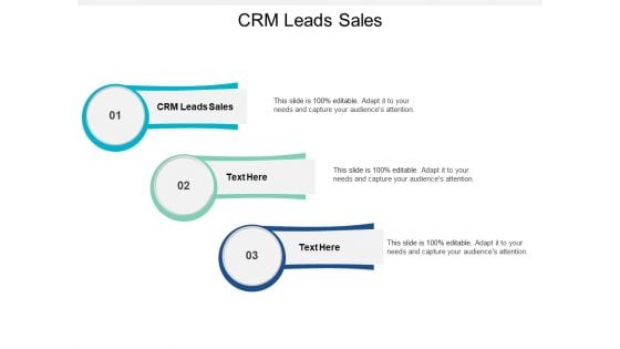 Crm Leads Sales Ppt PowerPoint Presentation Icon Deck Cpb