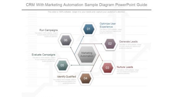 Crm With Marketing Automation Sample Diagram Powerpoint Guide