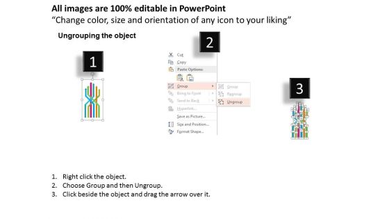 Cross Arrows Design With Team Icons Powerpoint Templates