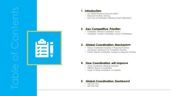 Cross Border Integration In Multinational Corporation Table Of Contents Ideas PDF