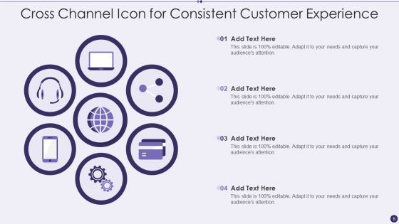 Cross Channel Icon Ppt PowerPoint Presentation Complete Deck With Slides