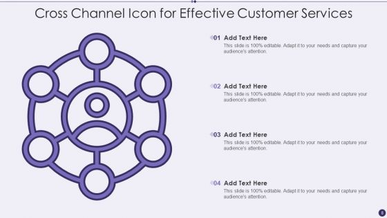 Cross Channel Icon Ppt PowerPoint Presentation Complete Deck With Slides