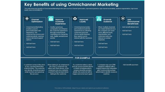 Cross Channel Marketing Plan For Clients Key Benefits Of Using Omnichannel Marketing Ppt Infographics Visuals PDF