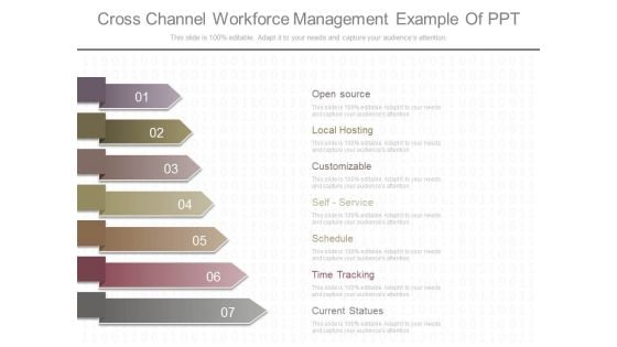 Cross Channel Workforce Management Example Of Ppt
