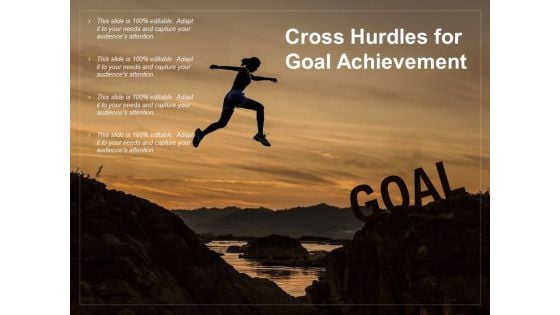 Cross Hurdles For Goal Achievement Ppt PowerPoint Presentation Pictures Design Ideas