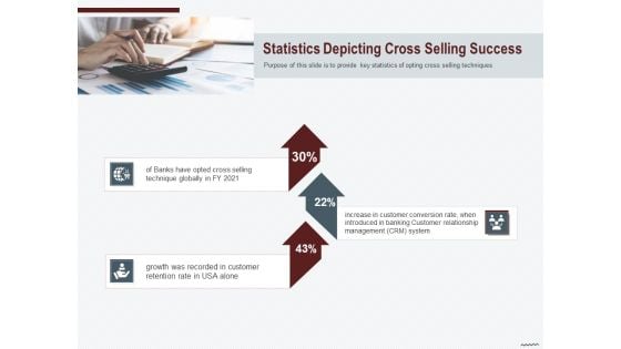 Cross Sell In Banking Industry Statistics Depicting Cross Selling Success Ppt Layouts Templates PDF