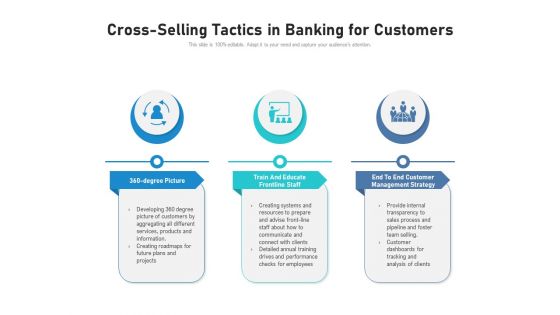 Cross Selling Tactics In Banking For Customers Ppt PowerPoint Presentation File Ideas PDF