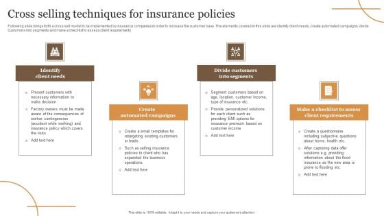 Cross Selling Techniques For Insurance Policies Rules PDF