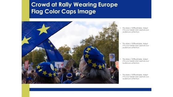 Crowd At Rally Wearing Europe Flag Color Caps Image Ppt PowerPoint Presentation Portfolio Influencers PDF