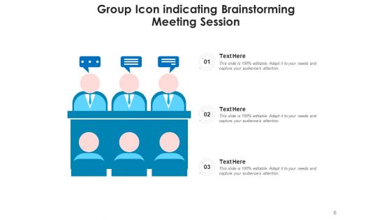 Crowd Icon Business Meeting Ppt PowerPoint Presentation Complete Deck