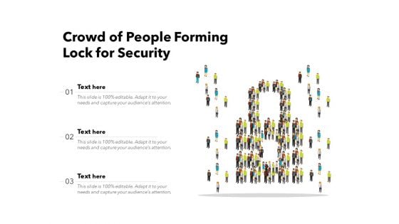 Crowd Of People Forming Lock For Security Ppt PowerPoint Presentation Infographics Smartart PDF