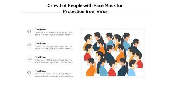 Crowd Of People With Face Mask For Protection From Virus Ppt PowerPoint Presentation File Layout PDF