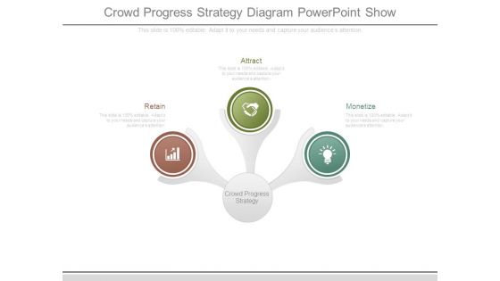 Crowd Progress Strategy Diagram Powerpoint Show