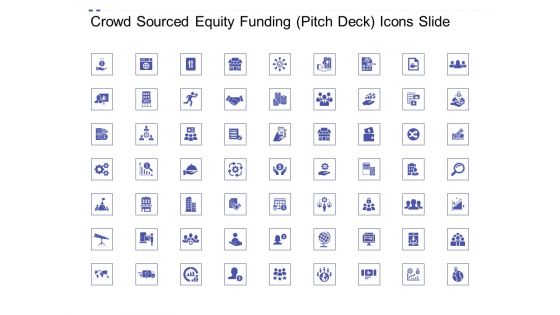 Crowd Sourced Equity Funding Pitch Deck Icons Slide Download PDF