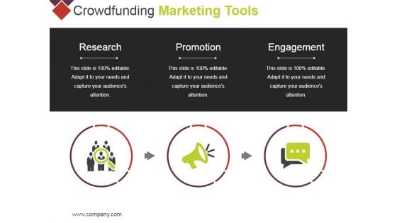 Crowdfunding Marketing Tools Ppt PowerPoint Presentation Portfolio Objects