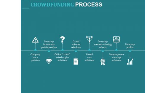 Crowdfunding Process Ppt PowerPoint Presentation Icon Vector