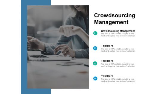 Crowdsourcing Management Ppt PowerPoint Presentation Infographic Template Shapes Cpb