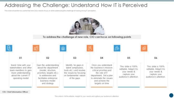 Crucial Dimensions And Structure Of CIO Transformation Addressing The Challenge Understand Mockup PDF