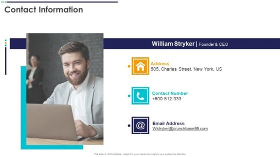 Crunchbase Investor Financing Elevator Contact Information Elements PDF Crunchbase Investor Financing Elevator Contact Information Elements PDF