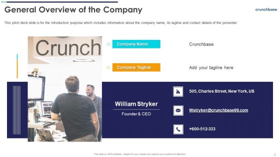 Crunchbase Investor Financing Elevator Pitch Deck Ppt PowerPoint Presentation Complete With Slides