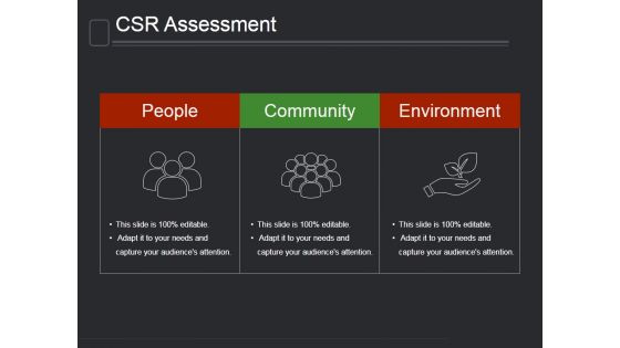 Csr Assessment Template 1 Ppt PowerPoint Presentation Background Image