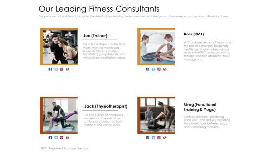 Cultivating The Wellbeing Culture In Organization Our Leading Fitness Consultants Formats PDF