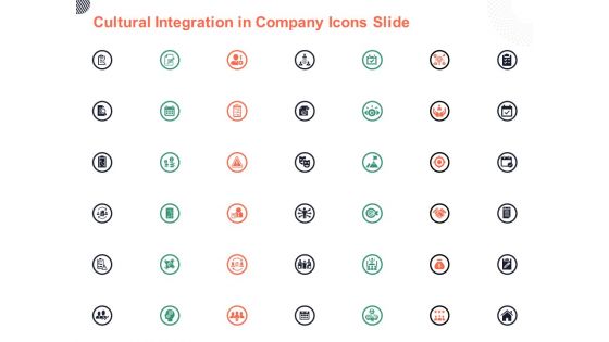 Cultural Integration In Company Icons Slide Ppt PowerPoint Presentation Slides Slideshow PDF