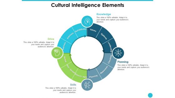 Cultural Intelligence Elements Ppt PowerPoint Presentation Sample