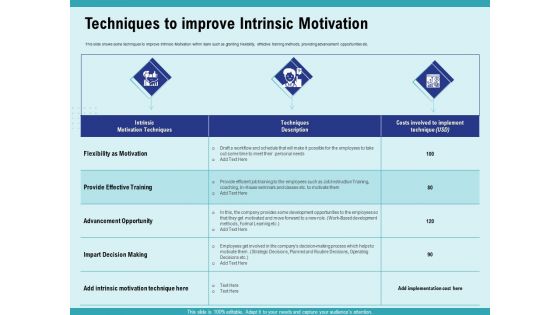 Cultural Intelligence Productive Team Enhanced Interaction Techniques To Improve Intrinsic Motivation Mockup PDF