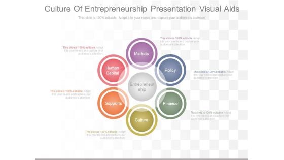 Culture Of Entrepreneurship Presentation Visual Aids