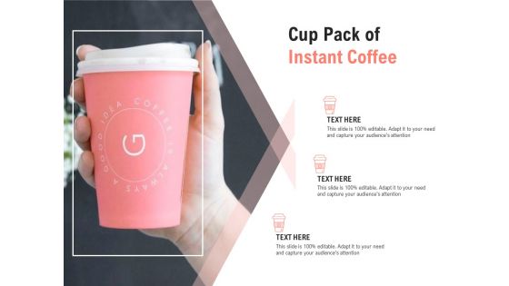 Cup Pack Of Instant Coffee Ppt PowerPoint Presentation Summary File Formats