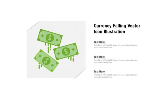 Currency Falling Vector Icon Illustration Ppt PowerPoint Presentation Slide PDF