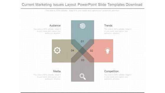 Current Marketing Issues Layout Powerpoint Slide Templates Download