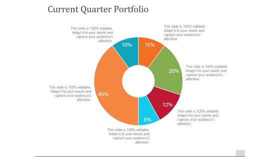 Current Quarter Portfolio Template 2 Ppt PowerPoint Presentation Designs