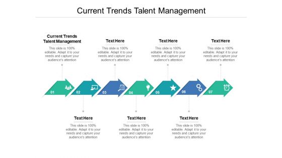 Current Trends Talent Management Ppt PowerPoint Presentation Infographic Template Graphics Design Cpb