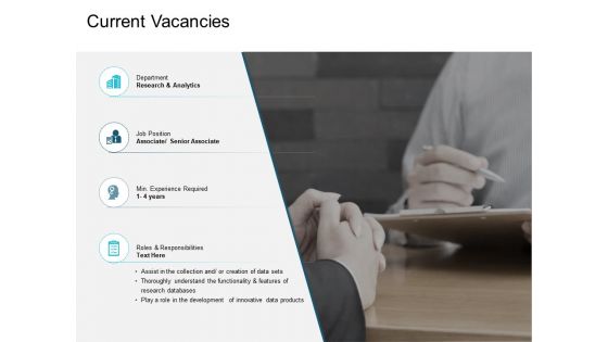 Current Vacancies Ppt PowerPoint Presentation Gallery Infographic Template Current Vacancies Ppt PowerPoint Presentation Gallery Infographic Template