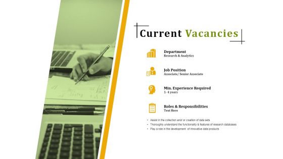 Current Vacancies Ppt PowerPoint Presentation Portfolio Master Slide