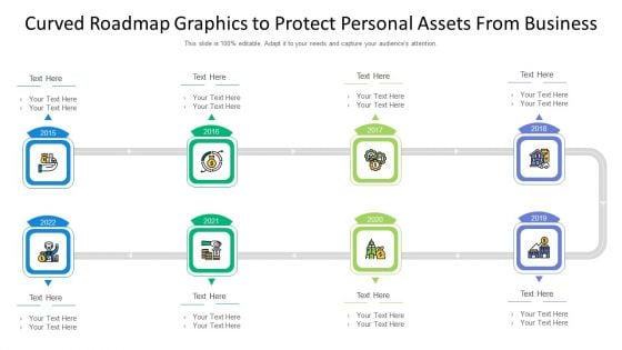 Curved Roadmap Graphics To Protect Personal Assets From Business Ppt PowerPoint Presentation File Gallery PDF