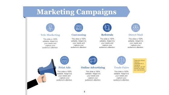 Customer Acquirement Marketing Campaigns Ppt PowerPoint Presentation Complete Deck With Slides Slide02