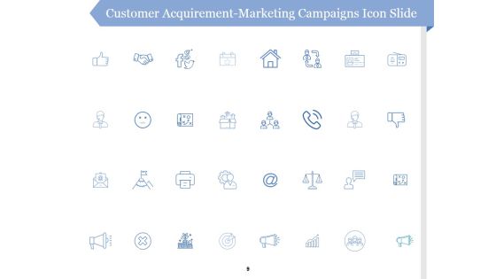 Customer Acquirement Marketing Campaigns Ppt PowerPoint Presentation Complete Deck With Slides Slide09