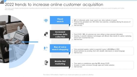 Customer Acquisition Approaches To Enhance Organization Growth 2022 Trends To Increase Online Customer Acquisition Rules PDF