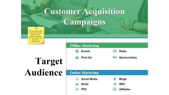 Customer Acquisition Campaigns Ppt PowerPoint Presentation Slides Aids