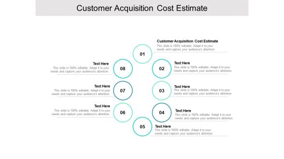 Customer Acquisition Cost Estimate Ppt PowerPoint Presentation Summary Portfolio Cpb