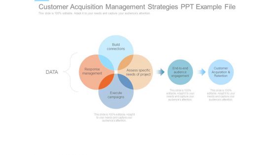 Customer Acquisition Management Strategies Ppt Example File