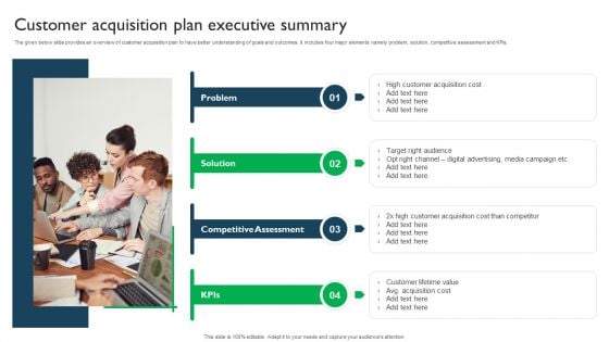 Customer Acquisition Plan Executive Summary Rules PDF