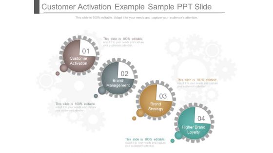 Customer Activation Example Sample Ppt Slide