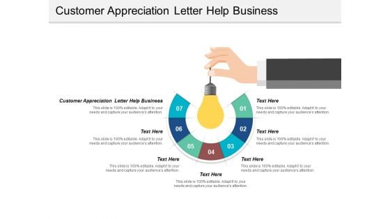 Customer Appreciation Letter Help Business Ppt Powerpoint Presentation Professional Templates Cpb