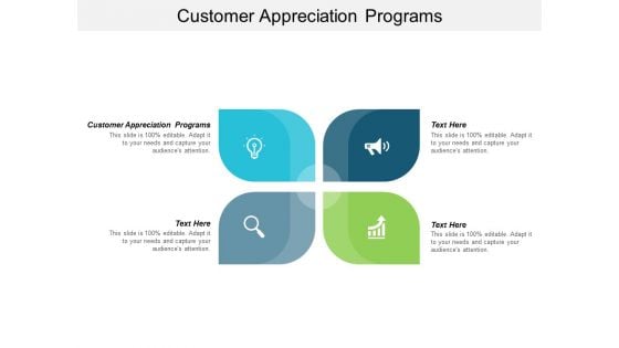 Customer Appreciation Programs Ppt PowerPoint Presentation Gallery Layout Cpb